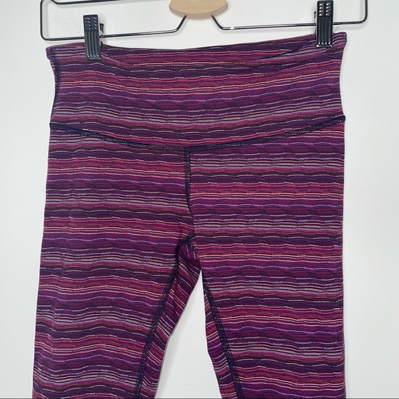 Lululemon Wunder Under Pants Leggings Space Dye Twist Regal Plum Size 6 - Picture 2 of 10